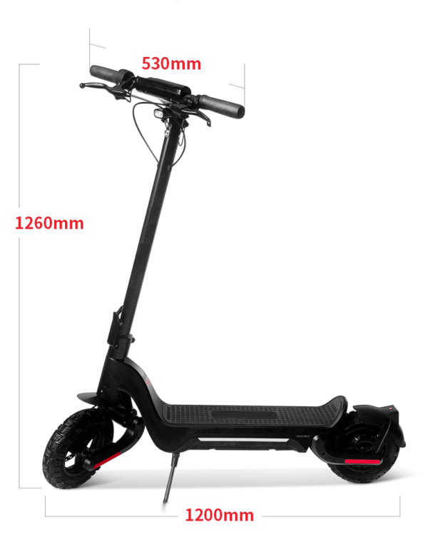 Elektritõukeratas Ecoscooter S9 PLUS 15Ah must - Image 3