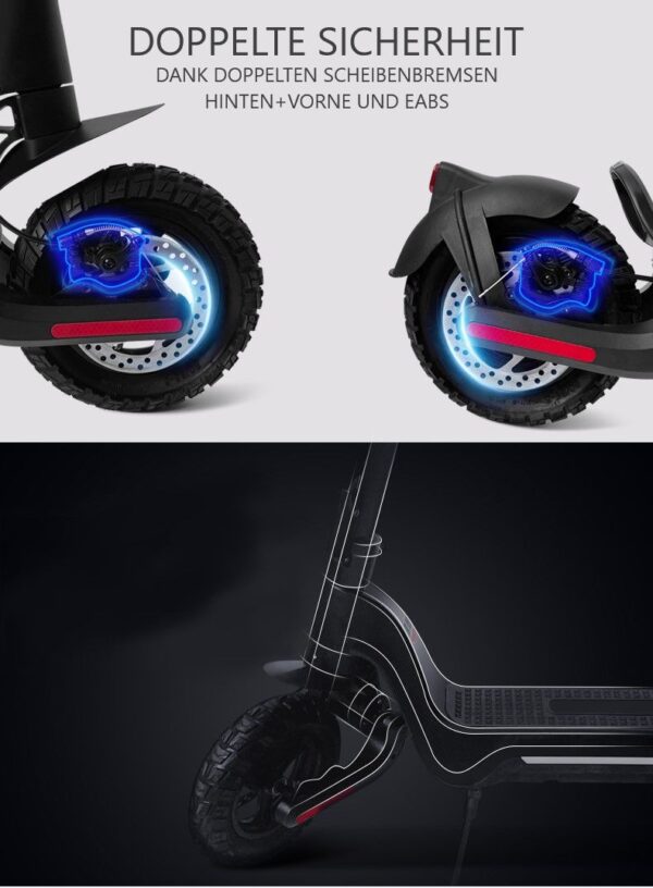 Elektritõukeratas Ecoscooter S9 PLUS 15Ah must - Image 4